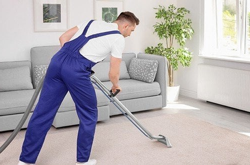 cleaning carpet