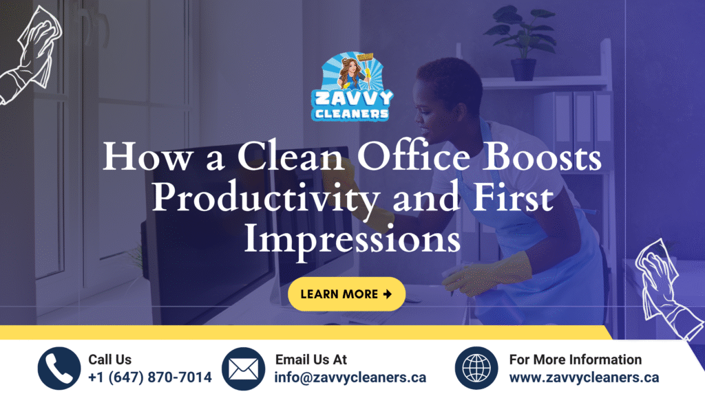 Clean office boosting productivity